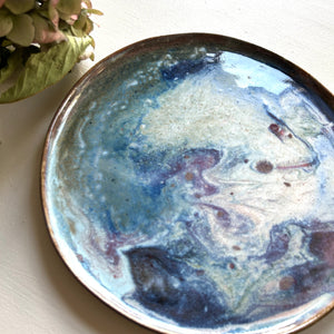 Abalone stoneware dinner plate/platter