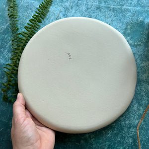 Abalone stoneware dinner plate/platter