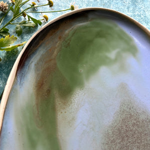 XL Abalone stoneware platter