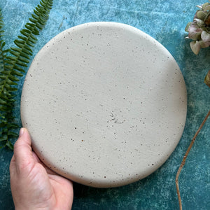 Abalone stoneware dinner plate/platter