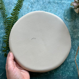 Abalone stoneware dinner plate/platter