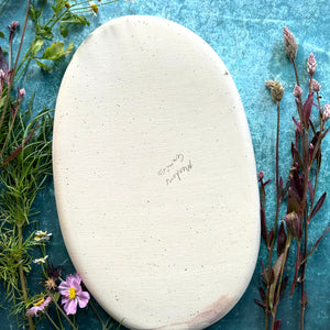 XL Abalone stoneware platter