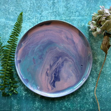 Abalone stoneware dinner plate/platter