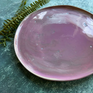 Abalone stoneware dinner plate/platter