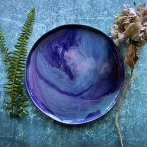 Abalone stoneware dinner plate/platter