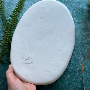 Botanical porcelain platter