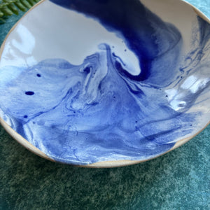 Stoneware Waves Bowl